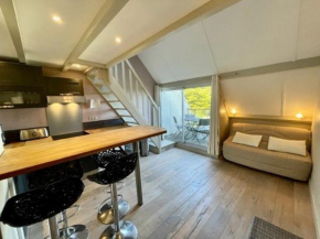 Studio mezzanine rénové 32m² avec balcon, parking et accès plage à Saint-Pierre-Quiberon - FR-1-478-82